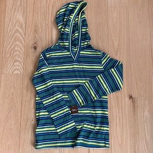 NWT, Tea Collection Hooded Long Sleeve T-shirt, Size 14